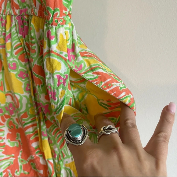 Lily Pulitzer for Target Happy Place floral sleeveless romper size XS - Picture 5 of 9